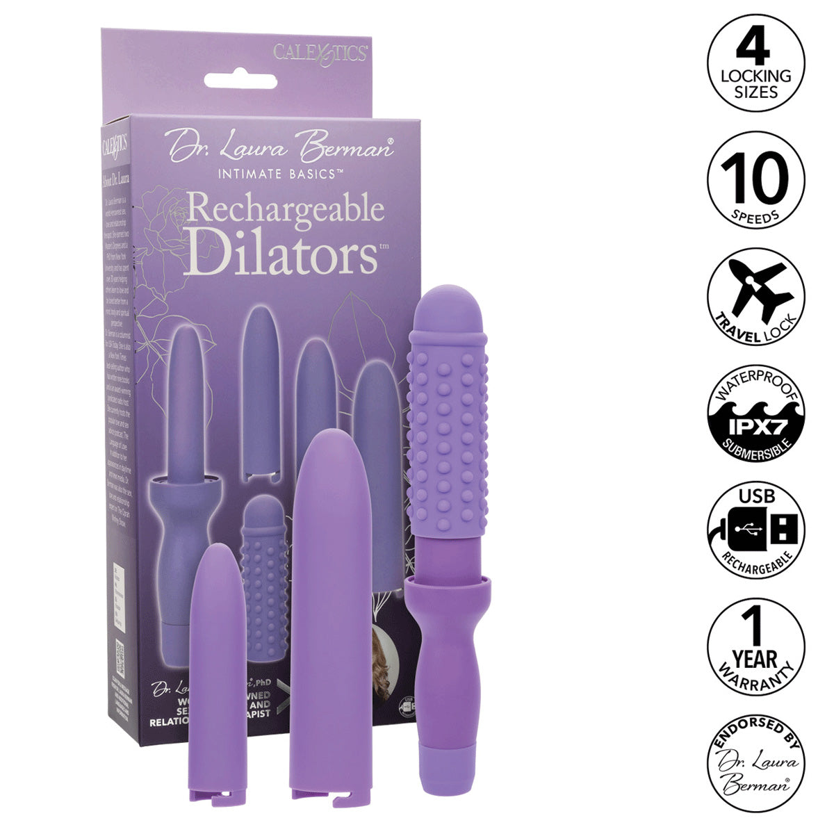 CalExotics® – Dr Laura Berman Dilators rechargeable Set Silicone