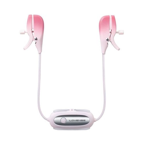 Lovense - Gemini - Pinces à tétons vibrantes Bluetooth® – Rose image 0