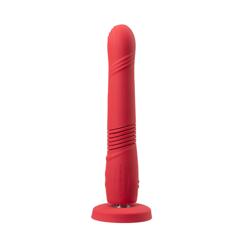 Lovense - Gravity - Bluetooth® Automatic Thrusting &amp; Vibrating Dildo – Rouge image 0
