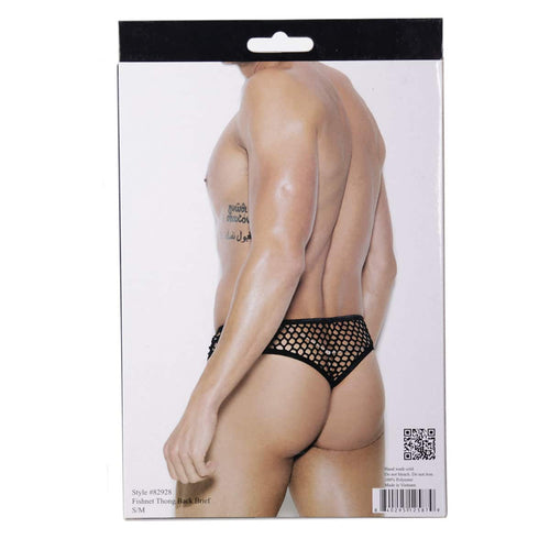 Moments élégants - Raah – Filet de pêche pour hommes Brief-Back - Noir - L/XL image 2