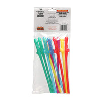 Hott Products - Party Pecker Straws - 10pc Assorted Colours