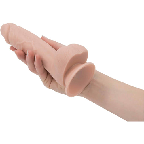 Marque de toxicomanie 7,5" Dildo avec boules avec balle - Beige image 3