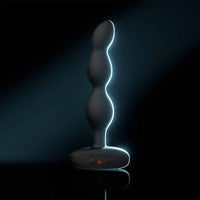 Lovense Ridge Vibrating & Rotating Anal Beads - Black