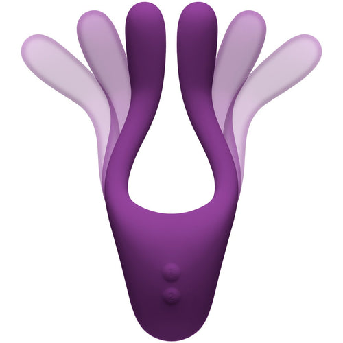 Doc Johnson Tryst V2 Bendable Multi Erogène Massager en silicone de zone - violet