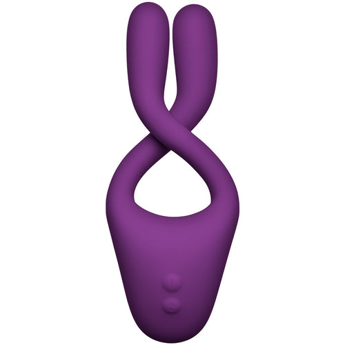 Doc Johnson Tryst V2 Bendable Multi Erogène Massager en silicone de zone - violet