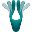 Doc Johnson Tryst V2 Bendable Multi Erogène Massager en silicone de zone - Teal