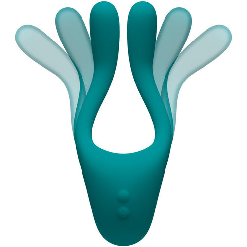 Doc Johnson Tryst V2 Bendable Multi Erogène Massager en silicone de zone - Teal