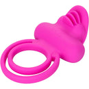 CalExotics® Dual Clit Flicker/Cock Ring – Rose image 0