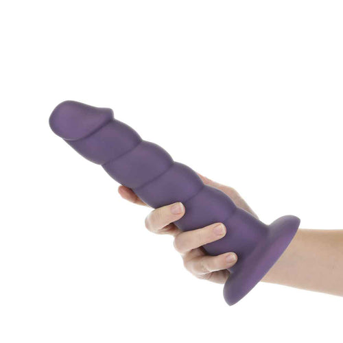 Pure Love 9.5" Twisted Dong - XL - violet image 1