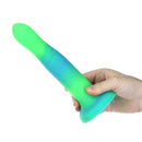 Rave by Addiction - 8" Glow in the Dark Dildo - Bleu Vert image 1