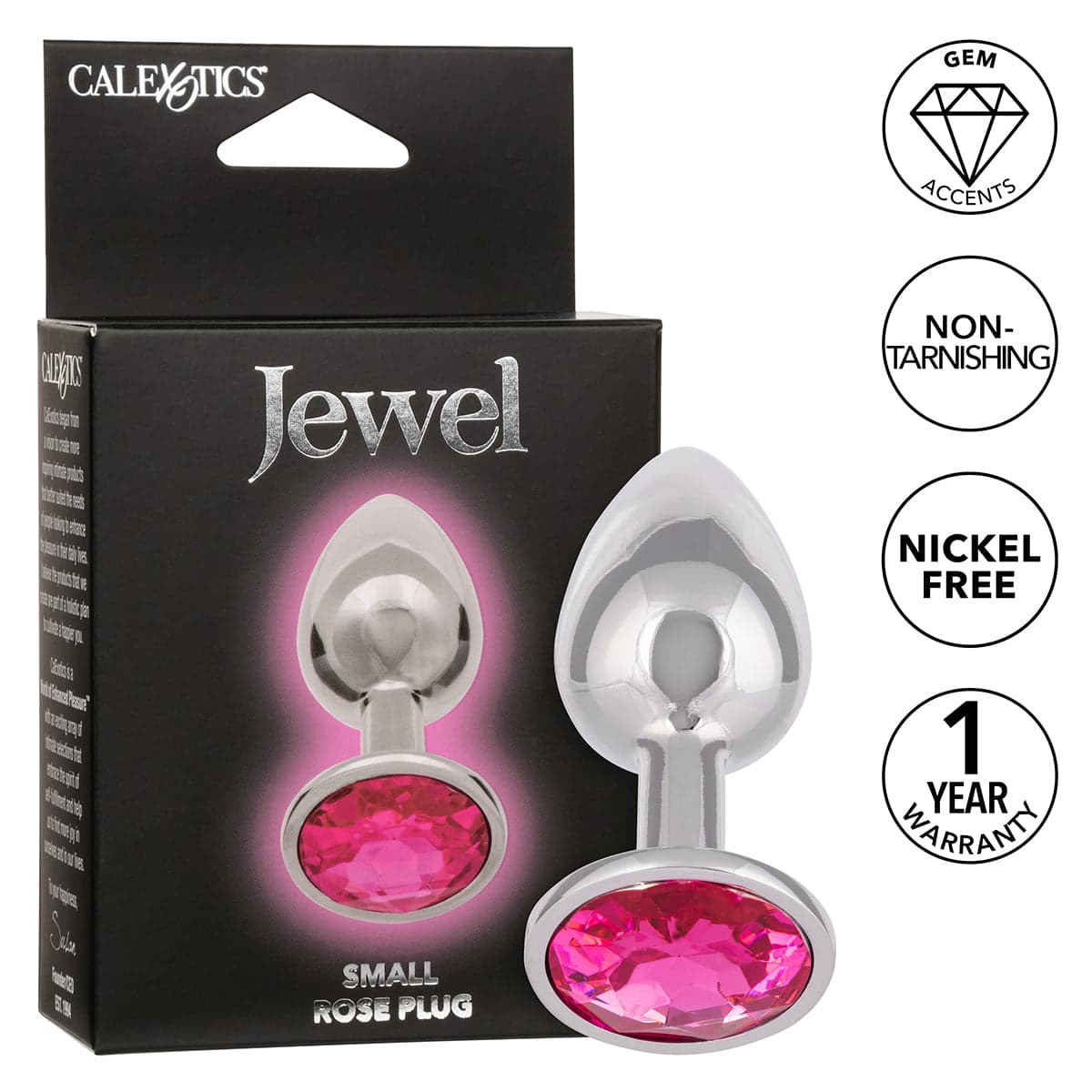 CalExotics® Jewel Petite Bouchon Rose - Rose image 0