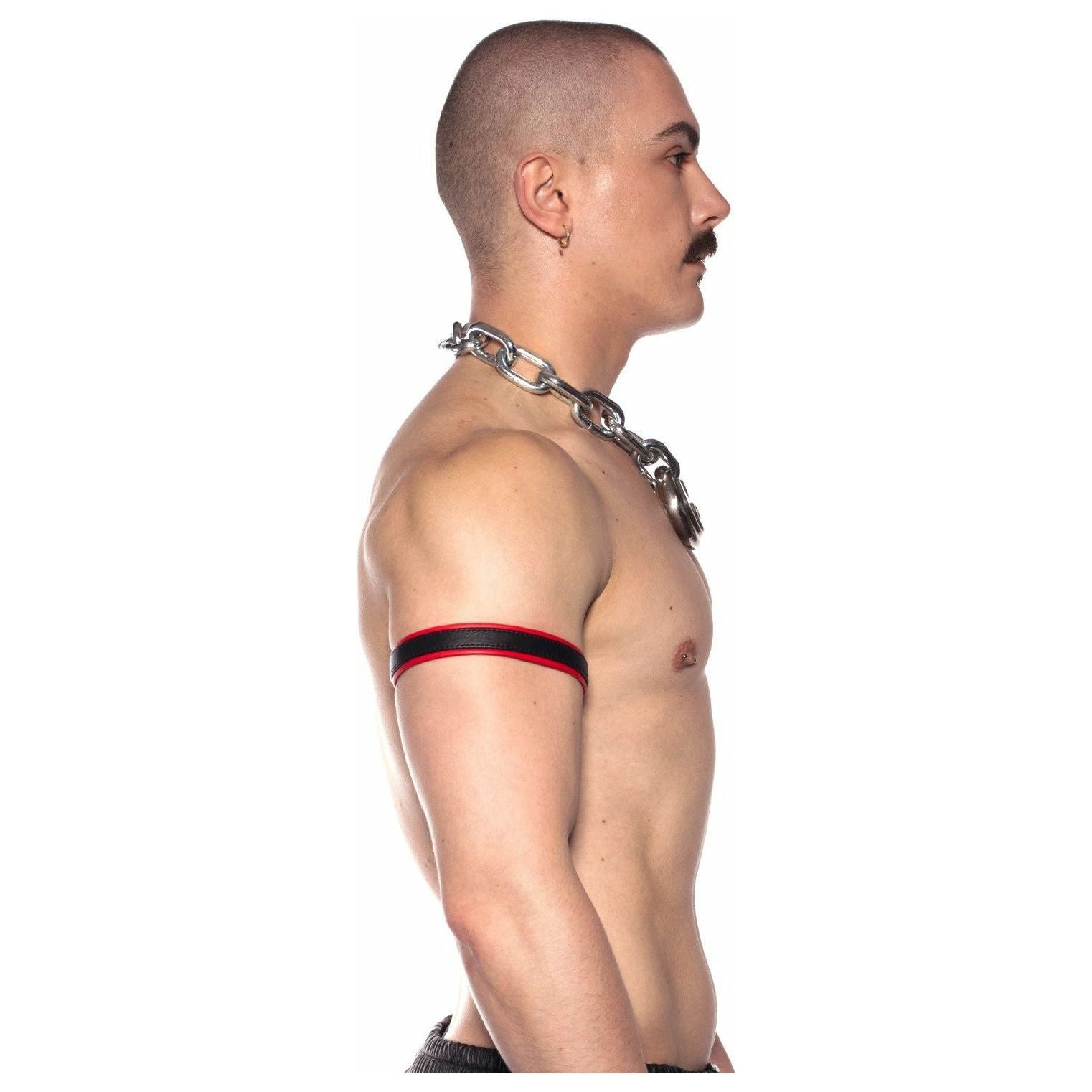 Prowler RED – Bande de biceps en cuir – Rouge image 2