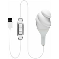 NMC Hands On - Textured Vibrator - Rechargeable - White