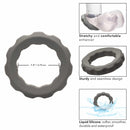CalExotics® - Anneau Alpha - Silicone liquide Anneau d'érection – Gris image 5