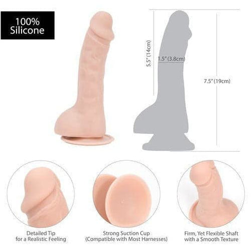 Dépendance Brad 7,5" Dildo avec boules comprend balle image 4