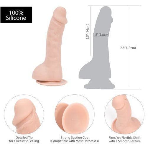 Dépendance Brad 7,5" Dildo avec boules comprend balle image 4