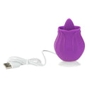 Lady - Flickering Tongue &amp; Vibrating Clitoral Stimulateur – Violet image 4