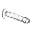 Pure Love® - Dildo avec des crêtes ultra-éclairées et une coupe d'aspiration - transparent - 7 po. image 3