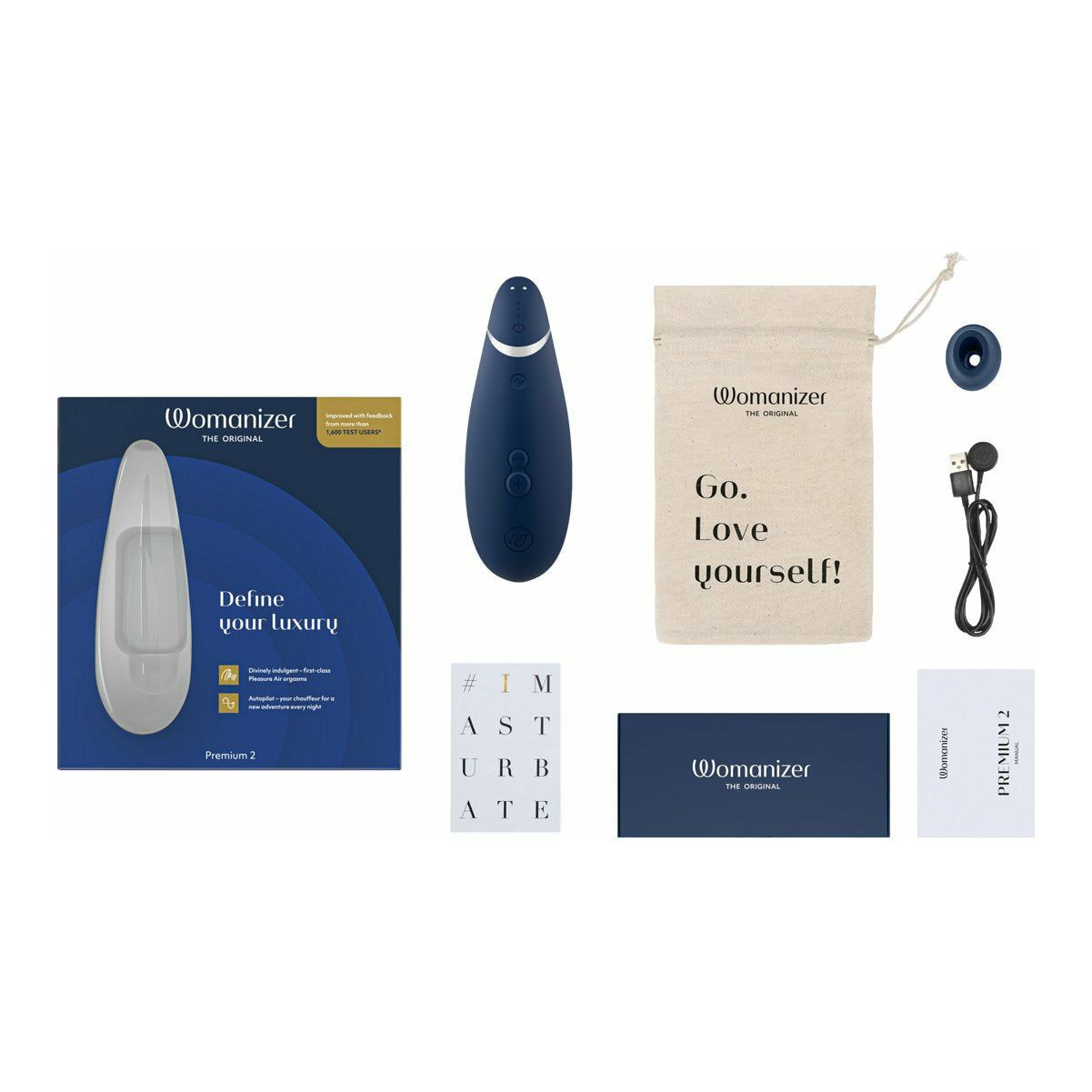 Womanizer Premium 2 – Stimulateur clitoris – Blueberry image 4