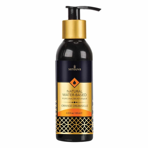 Sensuva à base d'eau naturelle – Aromatisant personnel aromatisé - 4,2 oz - Crème orange image 0