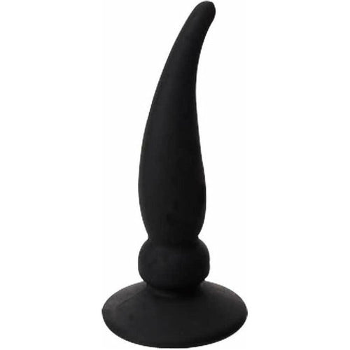 Plug anal à corne courbée - Noir image 0