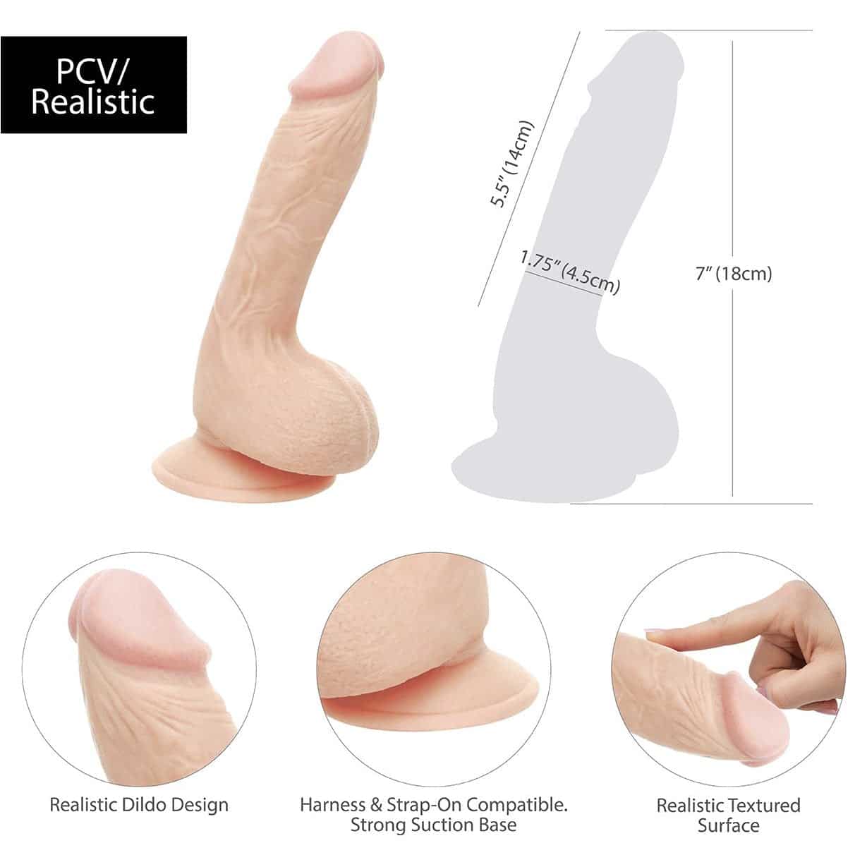 Nanma G-Girl Style Realistic Dong 7"