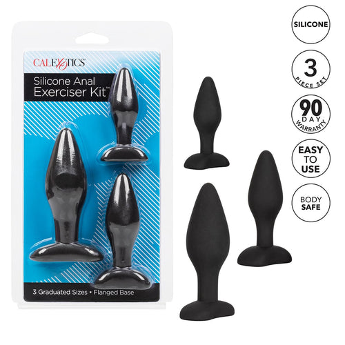 Exercice Anal en silicone CalExotics® Kit – Noir image 4