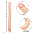 CalExotics® - Taille Queen® - Dildo à double extrémité – Ivoire image 4