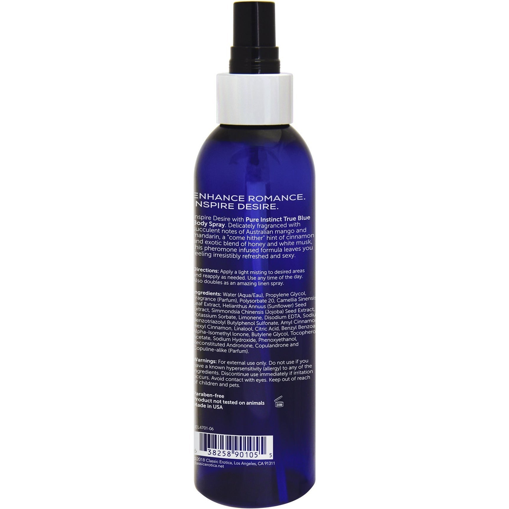 Jelique Pure Instinct Phéromone Spray corporel - 6oz image 0