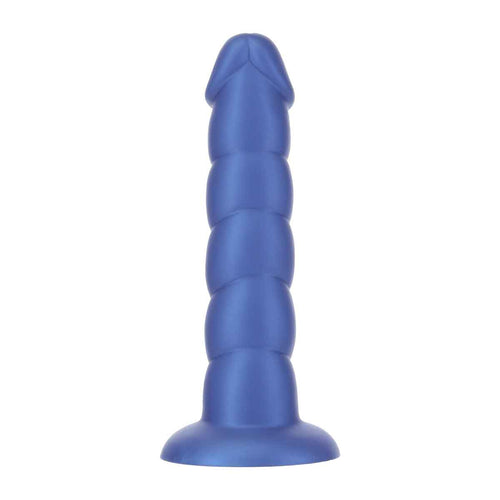 Pure Love® - 8" Dong torsadé - Grand - Bleu image 0