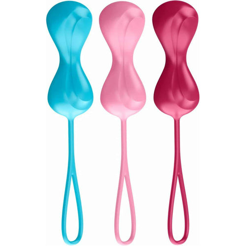 Satisfyer Power Balls – Set d'entraînement Kegel Balls – Multicolore image 0
