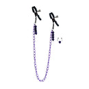 CalExotics® Pinces à mamelons à chaîne violette image 0