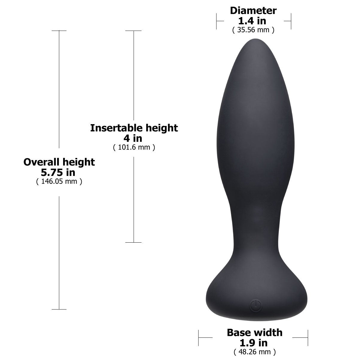Doc Johnson A Play Experienced VIBE – Plug anal vibrant en silicone avec télécommande – Noir image 2