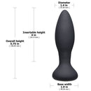 Doc Johnson A Play Experienced VIBE – Plug anal vibrant en silicone avec télécommande – Noir image 2