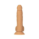 Dépendance nue Dildo à double densité en silicone de 8" – Caramel image 4