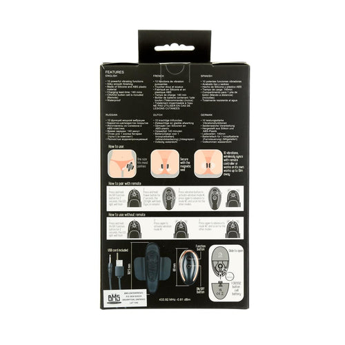 Sept créations – Vibe secret - Vibrateur de culotte rechargeable - Noir image 5