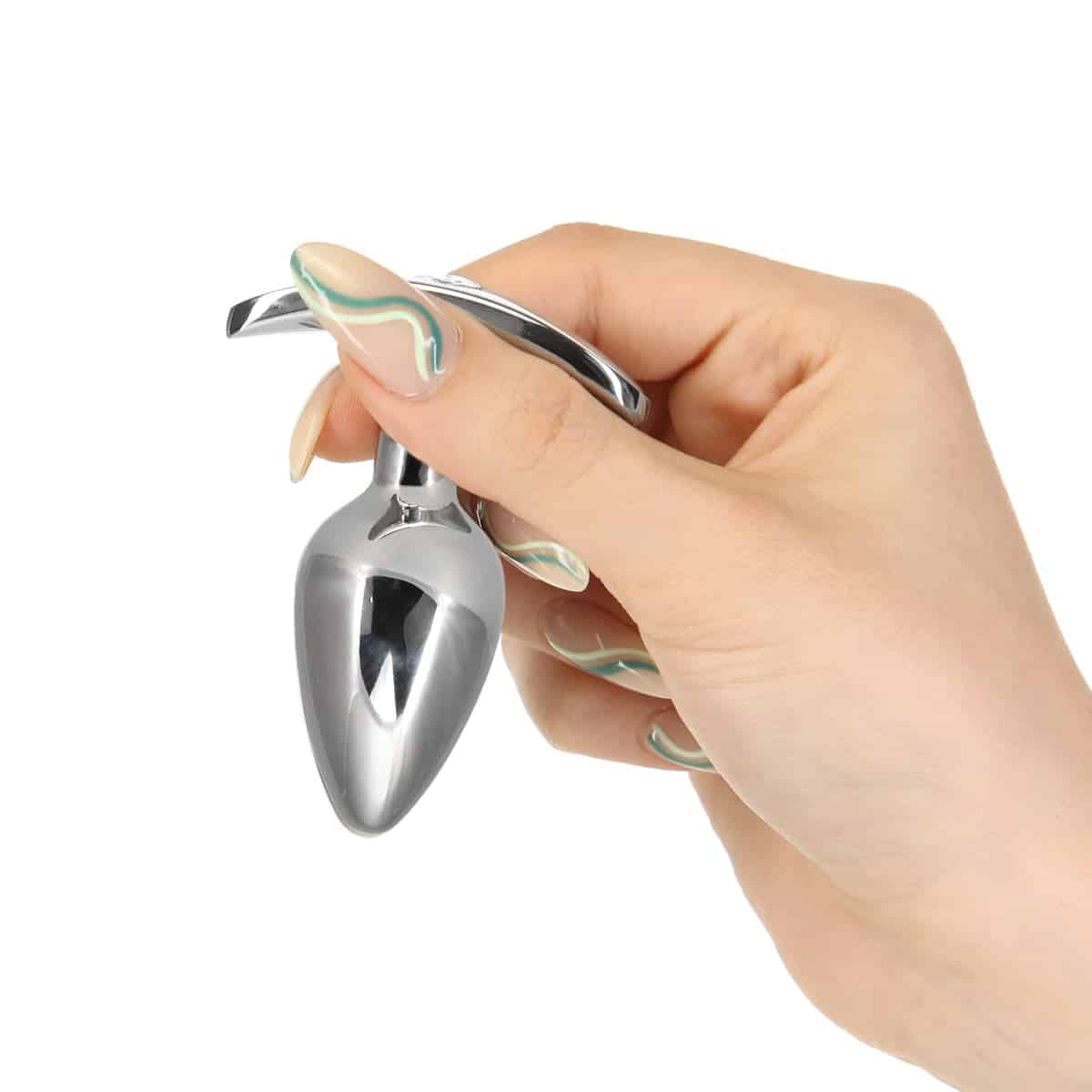 Oreiller Talk® Sneaky Plug anal en acier inoxydable luxueux image 1