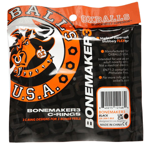 Boules à Ox - Oonemaker 3-Pack C-Rings - Noir image 4