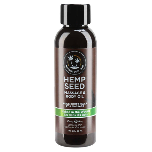 Massage et huile corporelle du chanvre terrestre - Nu dans les bois - 60ml/2oz image 0