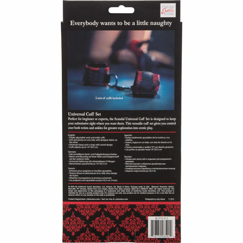 CalExotics® Ensemble de cuffs universels Scandal image 5
