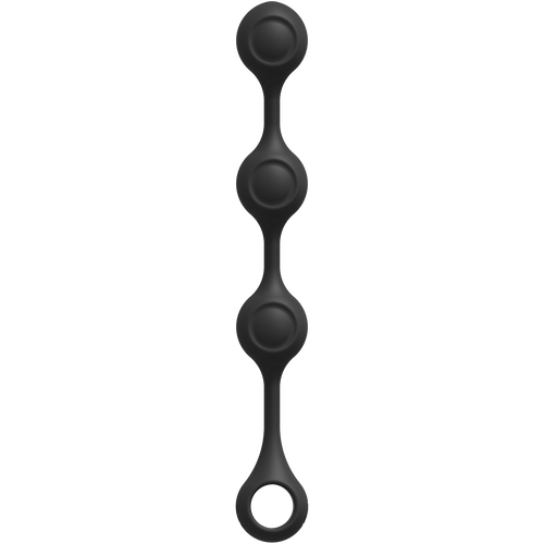 Kink par Doc Johnson - Anal Essentials Weighted Silicone Anal Balles - Noir