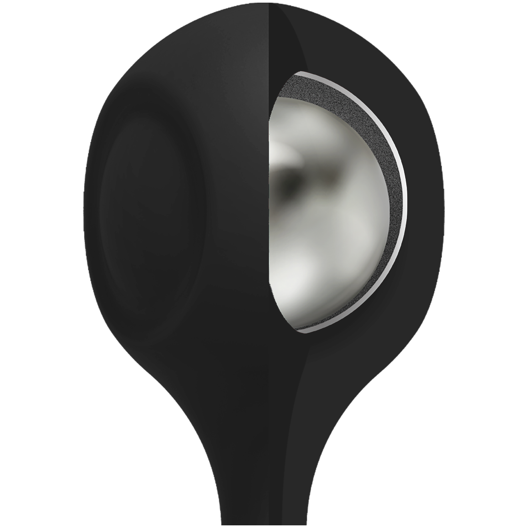 Kink par Doc Johnson - Anal Essentials Weighted Silicone Anal Balles - Noir