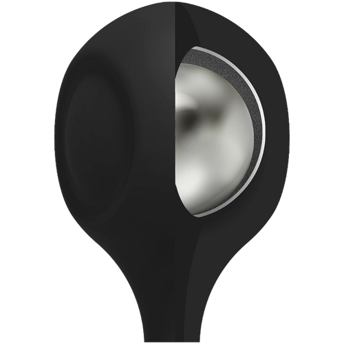 Kink par Doc Johnson - Anal Essentials Weighted Silicone Anal Balles - Noir