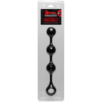 Kink By Doc Johnson - Anal Essentials Weighted Silicone Anal Balls - Black