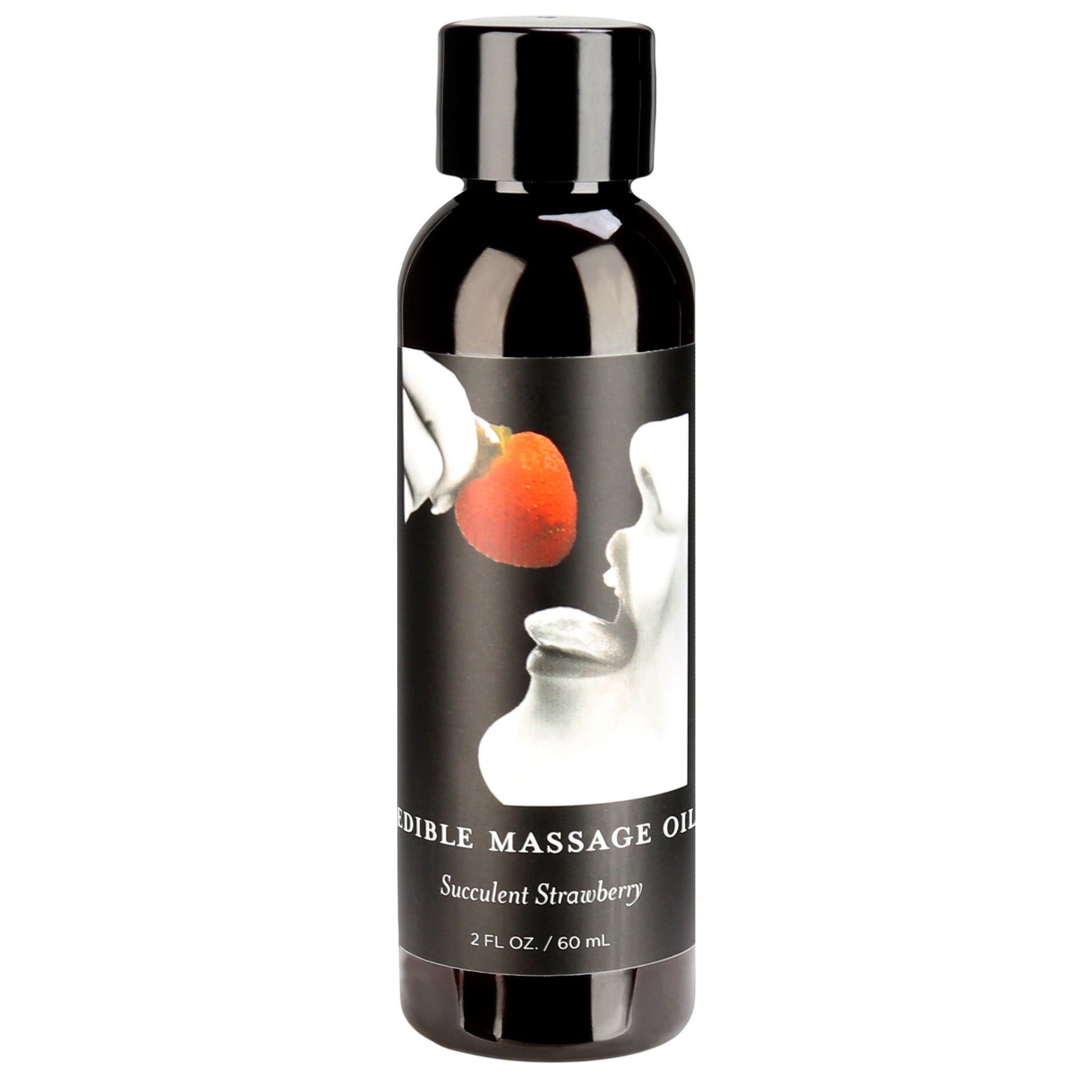 Huile de massage de chanvre comestible du corps terrestre - Fraise - 60ml/2oz