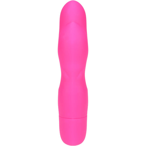 NMC première nuit 5 pouces Silicone 10 Fonction G-Spot Vibe avec Ripples - Rose