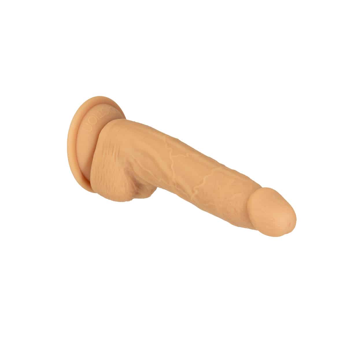 Dépendance nue Dildo à double densité en silicone de 8" – Caramel image 5