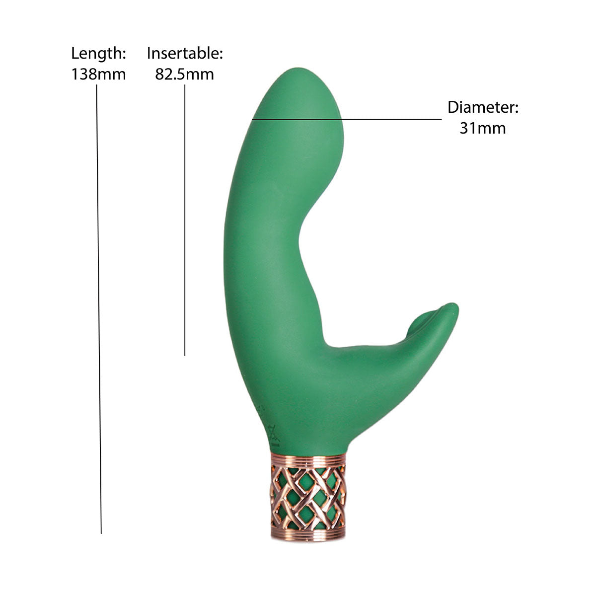 Pillow Talk® Secrets - Sinful – La baguette double vibrante de luxe - Vert