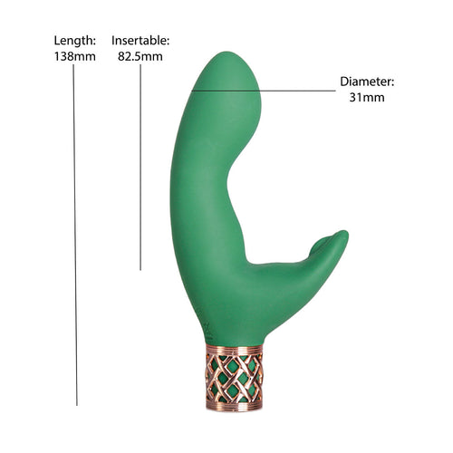 Pillow Talk® Secrets - Sinful – La baguette double vibrante de luxe - Vert