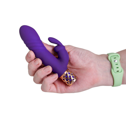 Secrets Oreiller Talk® - Sensuel – La baguette double thrusting de luxe - Violet